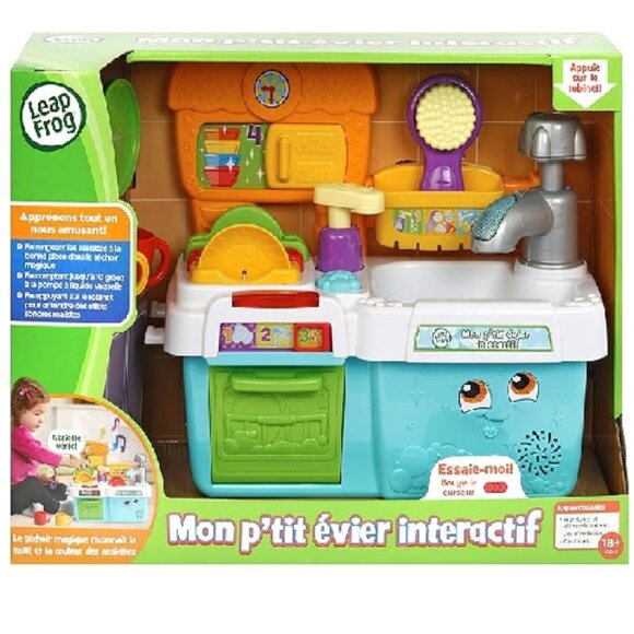 Leapfrog Scrub 'n Play Smart Sink (French Version) For 18 Months New in Box - Picture 1 of 16